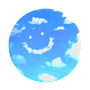 Pop Grip Standard Blue Skies Blanc Popsockets