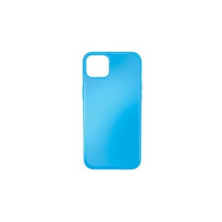 Coque Souple Transparente Bleu iPhone 13