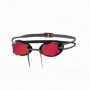 Lunettes de bain Zoggs Diamond Mirror Noir Rouge Taille unique