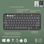 Logitech Pebble Keys 2 K380s clavier RF sans fil + Bluetooth Azerty Français Graphite
