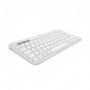 Logitech Pebble Keys 2 K380s clavier RF sans fil + Bluetooth Azerty Français Blanc