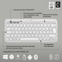 Logitech Pebble Keys 2 K380s clavier RF sans fil + Bluetooth Azerty Français Blanc