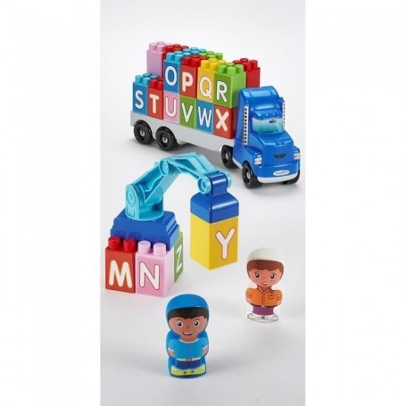 Playset Ecoiffier Abrick Camion avec grue