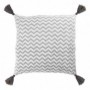 Coussin Zigzag (40 X 40 cm) 119635 Gris