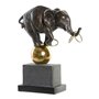Figurine Décorative DKD Home Decor Métal Résine Eléphant (31 x 13 x 41