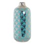 Vase DKD Home Decor Porcelaine Turquoise Oriental (15 x 15 x 41.5 cm)