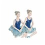 Figurine Décorative DKD Home Decor Bleu Romantique Danseuse Classique 