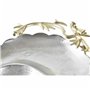 Centre de Table DKD Home Decor Argenté Doré Aluminium Oiseaux (43 x 39