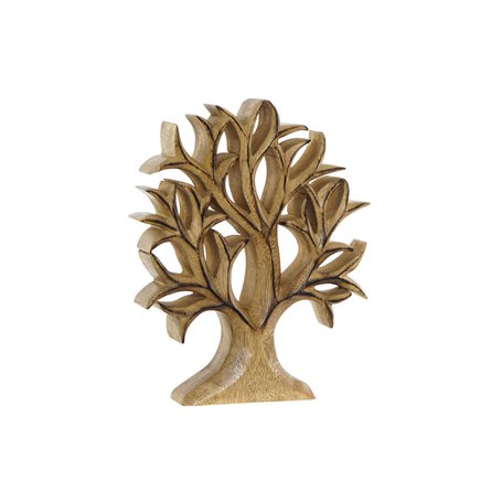 Figurine Décorative DKD Home Decor 25 x 4 x 30 cm Naturel Arbre (1 Uni