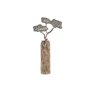 Figurine Décorative DKD Home Decor Tronc Argenté Arbre Marron Aluminiu