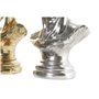 Figurine Décorative DKD Home Decor 24,5 x 17,5 x 36 cm Argenté Doré Bu