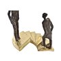 Figurine Décorative DKD Home Decor Doré Résine Gris foncé Escalier Mod