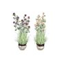 Plante décorative DKD Home Decor Vase 20 x 20 x 78 cm Porcelaine Rose 