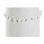Vase DKD Home Decor Blanc Grès Pompon 12 x 12 x 24 cm