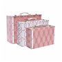 Set de boîtes décoratives DKD Home Decor Toile Bois (40 x 31 x 15 cm)