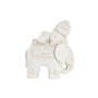 Figurine Décorative DKD Home Decor Finition vieillie Eléphant Blanc Or
