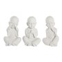 Figurine Décorative DKD Home Decor 24 x 22 x 39 cm Blanc Moine Orienta