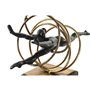 Figurine Décorative DKD Home Decor Noir Doré Métal Résine Moderne (36 