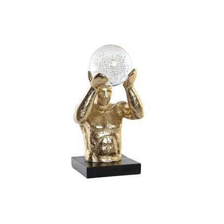Figurine Décorative DKD Home Decor Noir Doré Résine Homme Moderne (17 