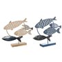 Figurine Décorative DKD Home Decor 53 x 9 x 45 cm Naturel Bleu Doré Sp