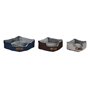 Lit pour animal domestique DKD Home Decor Marron Beige Blue marine 60