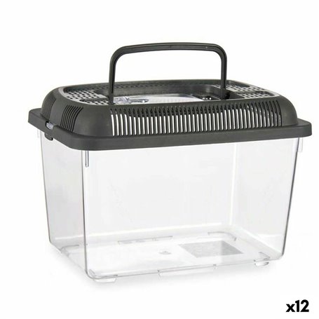 Bocal à poisson Avec poignée Moyen Anthracite Plastique 3 L 17 x 16 x