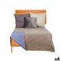 Couette réversible 240 x 260 cm Bleu Gris (6 Unités)