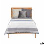 Couette réversible 180 x 260 cm Hexagones Bleu Blanc Gris (6 Unités)