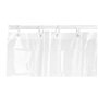 Rideau de Douche 180 x 180 cm Plastique PEVA Transparent (12 Unités)