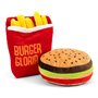 Jouet pour chien en peluche Gloria Hamburdog Hamburgers