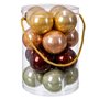 Boules de Noël Multicouleur Plastique 6 x 6 x 6 cm (16 Unités)
