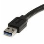 Câble USB Startech USB3AAEXT3M USB A Noir 3 m