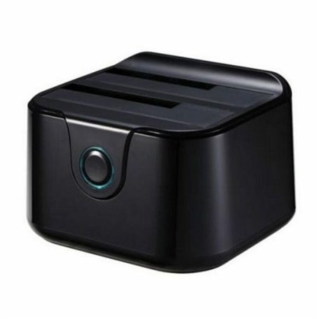 Dock Station Dual TooQ TQDS-802B 2.5"-3.5" HDD SATA USB 3.0 Noir