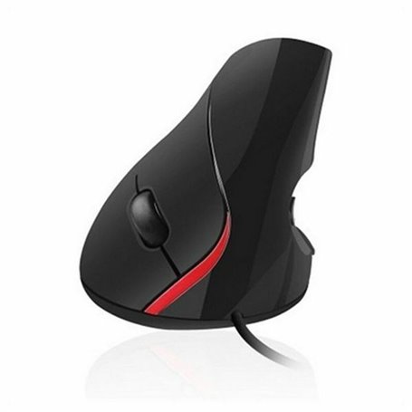 Souris Optique Ergonomique Ewent EW3156 1000 dpi USB Noir Rouge/Noir