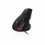 Souris Optique Ergonomique Ewent EW3156 1000 dpi USB Noir Rouge/Noir