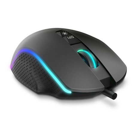 Souris Gaming avec LED Krom NXKROMKEOS 6400 dpi RGB Noir