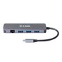 Hub USB D-Link DUB-2334 Gris