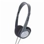Casque audio Panasonic RPHT090EH Avec câble Argenté Noir Gris 16 Hz-22