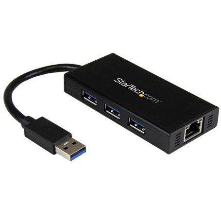 Hub USB Startech ST3300GU3B Noir