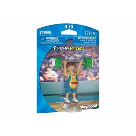 Figurine daction Playmobil 71199 Haltérophilie Friends