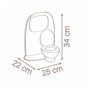 Accessoires pour poupées Smoby Toilettes Accessoires 2 en 1 34 x 25 x