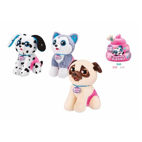 Chien en peluche Pooping Puppies Pet Alive Son uf surprise 27 x 19 x 2