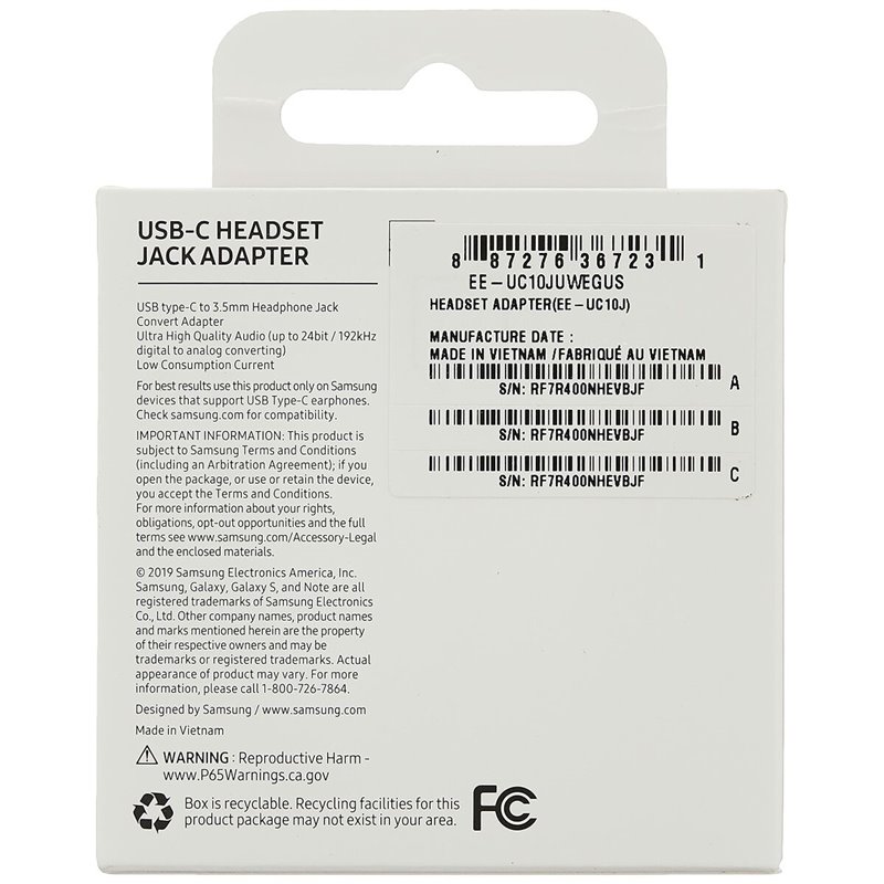 Image secondaire de Adaptateur USB C vers Jack 3.5 mm Samsung EE-UC10JUWE