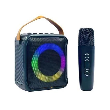 Mini-enceinte Bluetooth KARAOKE noire