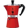 Cafetière Moka express 6t rouge alu