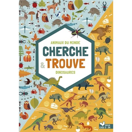 Cherche et trouve - dinosaures et animaux du monde