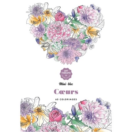 Les minis-blocs d'Art-thérapie Coeurs