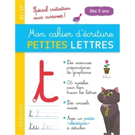 Mon cahier d'écriture PETITES LETTRES dès 5 ans