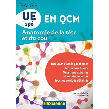 UE spé en QCM Anatomie de la tête et du cou