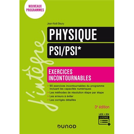 Physique Exercices incontournables PSI/PSI* - 3e éd.